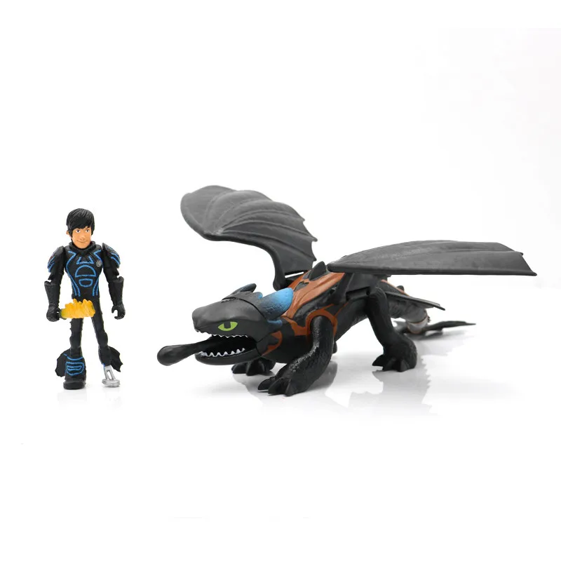 

New Anime How to Train Your Dragon 3 Action Figure Fury Night Fury Toothless White Dragon Model Toys Kids Boys Birthday Gift