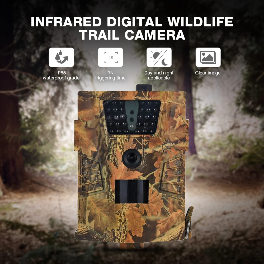 NACATIN ht - 001B Digital&nbsp;Wildlife Trail Camera 30PCS Infrared LEDs IP65 Waterproof 1080P Image