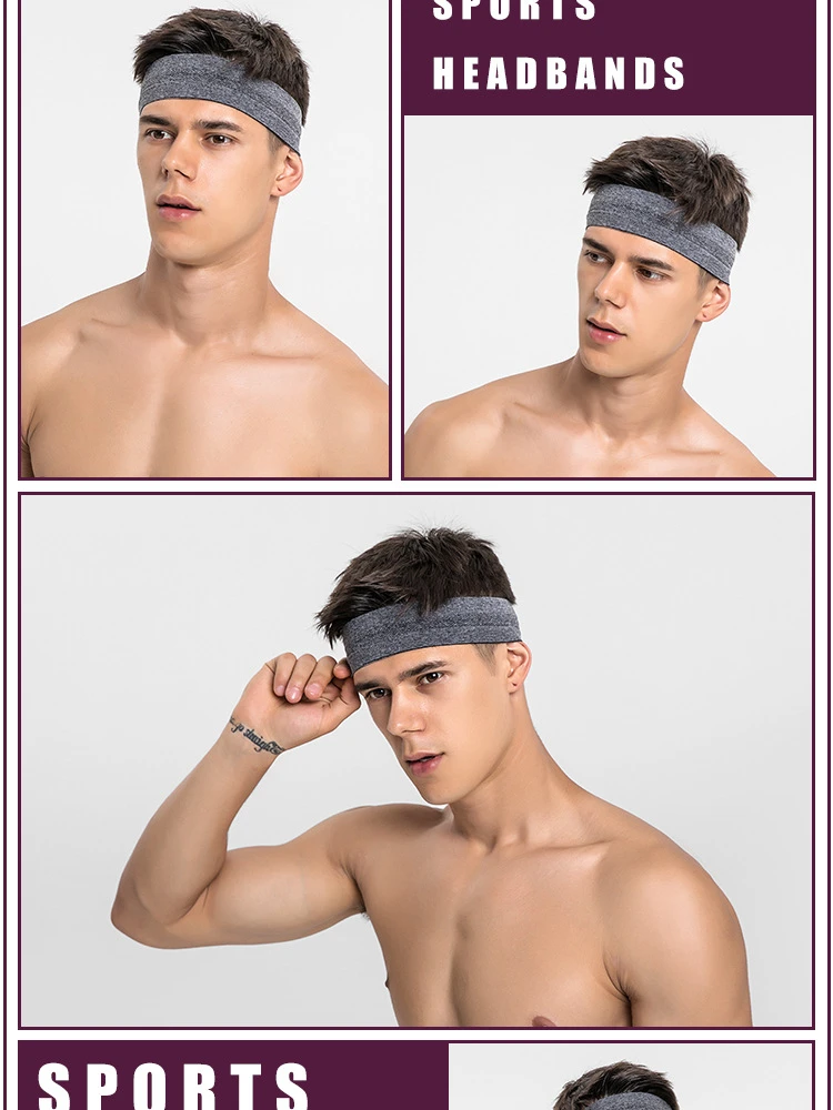 WXNPA 6Pcs Diadema Deportiva Elástica, Deporte Cintas de Pelo