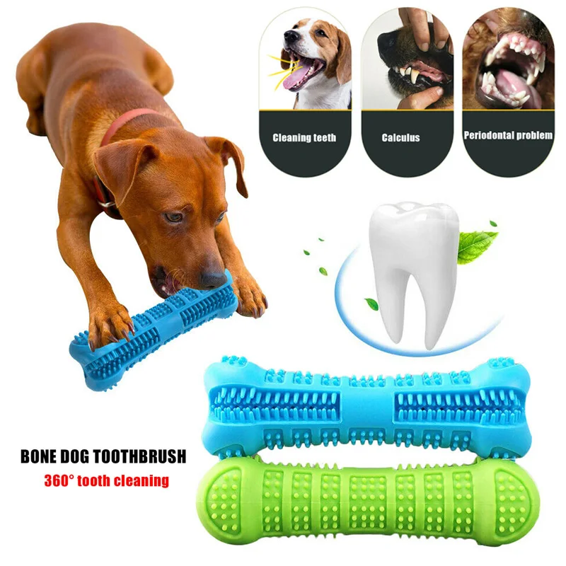 

High Quality Dog Toothbrush Bite Resistant Chewing Hygiene Oral Cleaning Teeth Toy UEJ
