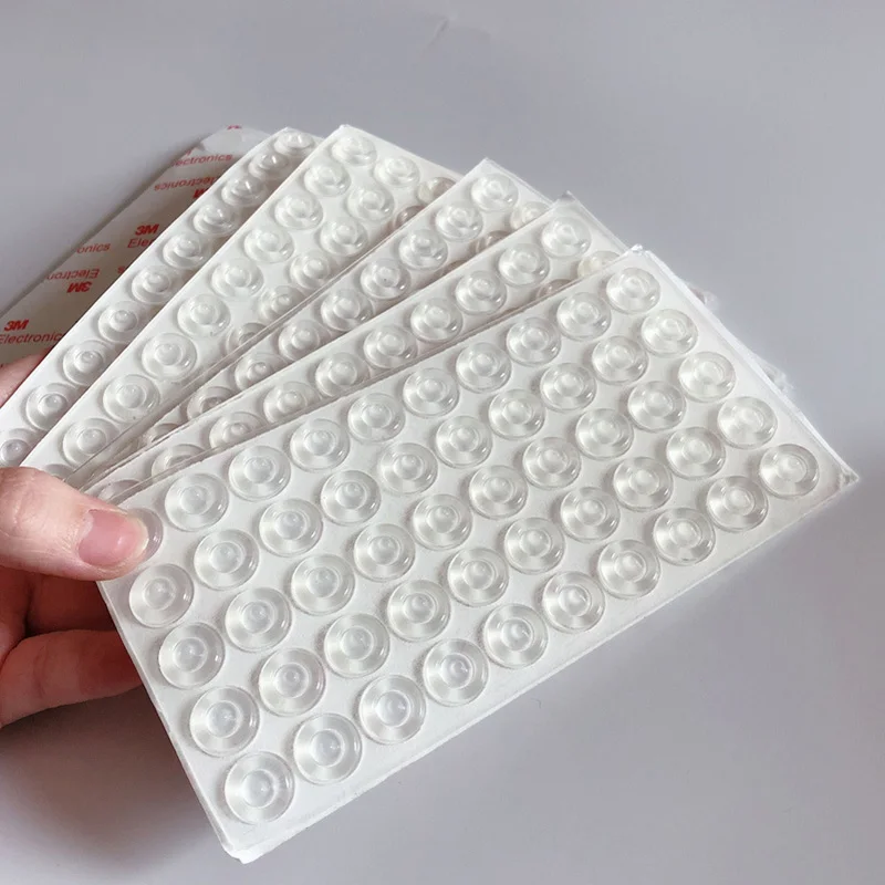Multi-function Self Adhesive Silicone Damper Buffer Cabinet Bumpers Furniture Pad Cushion Protective For Door Stopper Anti Slip