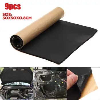 

30x50cm 8mm Car Noise Proofing Mats Sound Proof Deadener Sound Deadening Pad Firewall Engine Cover Heat Closed Cell Foam