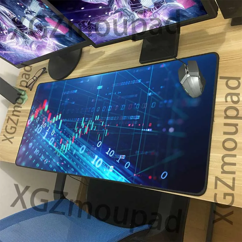 Большой игровой коврик для мыши XGZ с черной застежкой по краям модная технология