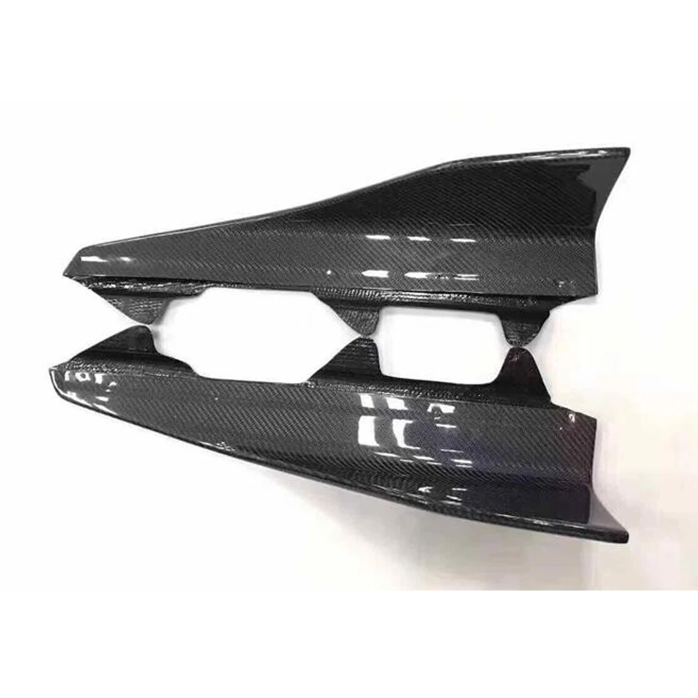 2 шт./лот M2 задние боковые юбки разветвители Cupwings Winglets для BMW серии F87 Base Coupe 2016 2018