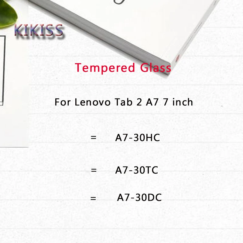 2 шт. закаленное Стекло Экран протектор для lenovo Tab 2 A7-10 A7-10F A7-20 A7-20F A7-30 A7-30HC A7-30DC A3300 Tab2 7,0 дюймов планшет - Цвет: For Tab 2 A7-30