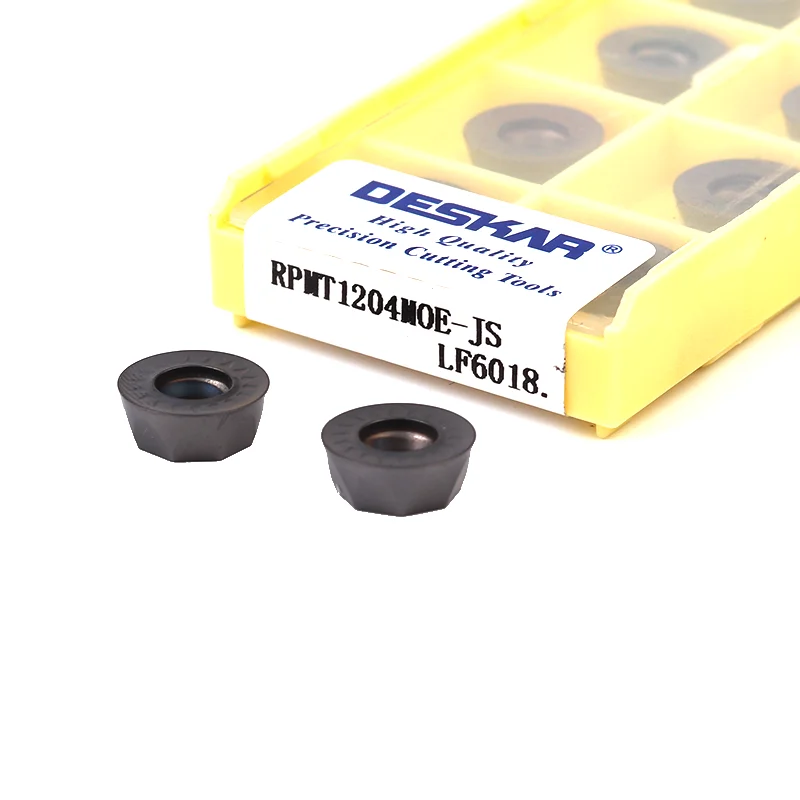 RPMT1003 RPMT10T3 RPMT1204 LF6018 Round Carbide Insert DESKAR CNC Lathe Internal Milling Turning Tool RPMT 1003 for SRDPN Holder