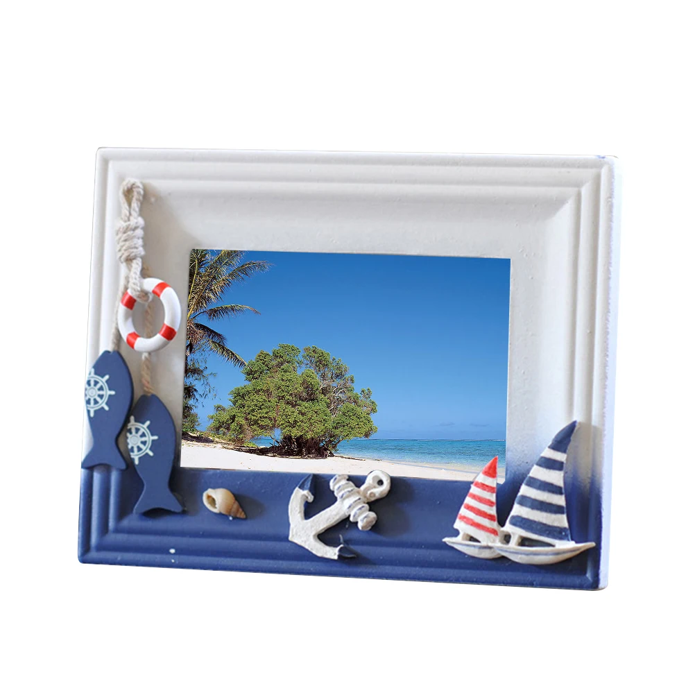Best 1pc Mediterranean Unique Exquisite Brief Creative Photo Frame Ornaments For Sitting Room House Desktop Bedroom