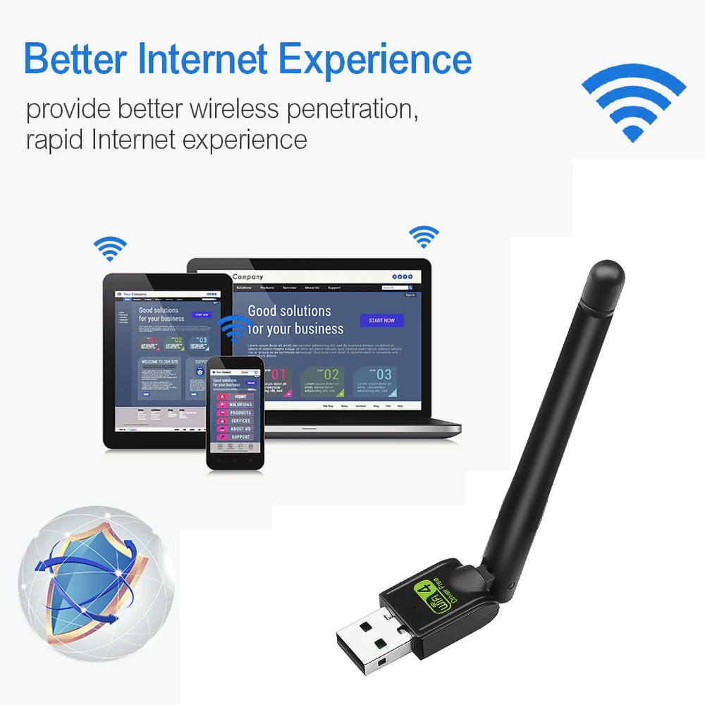 USB Wi Fi адаптер KEBIDU 150 Мбит/с Lan Ethernet 2 4 ГГц|Сетевые карты| |