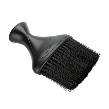 

ergonomic curve Soft Hair Brush Neck Duster Hairdressing Hair Cutting Styling Cleaning Brush ABS material handle anti-slip