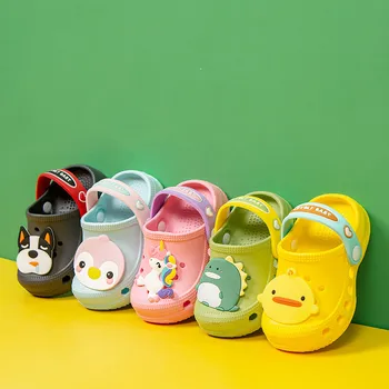 

Suihyung Unicorn Shoes For Kids Summer Boys Girls Non-slip Outdoor Beach Sandals Baby Cartoon Animals Slippers Water Cave Shoes