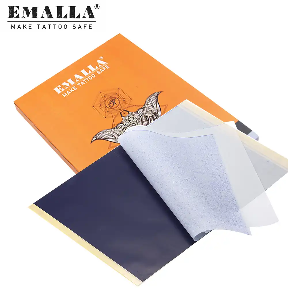 Emalla 100 個タトゥー熱ステンシル転写紙タトゥー転写紙 サイズ熱 Papertermic タトゥー用品 タトゥーアクセサリー Aliexpress