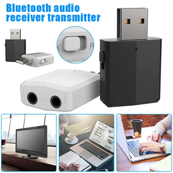 

3 in 1 USB Bluetooth 5.0 Audio Transmitter Receiver Adapter for TV PC Phones NC99