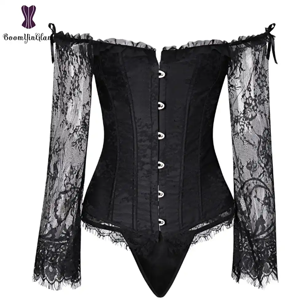 black corset bustier top