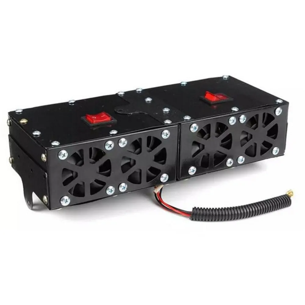 12 в транспортное средство машина тепловентилятор теплого окна отопитель ветрового стекла туманоуловитель 4 отверстия автомобильный тепловентилятор Defoger