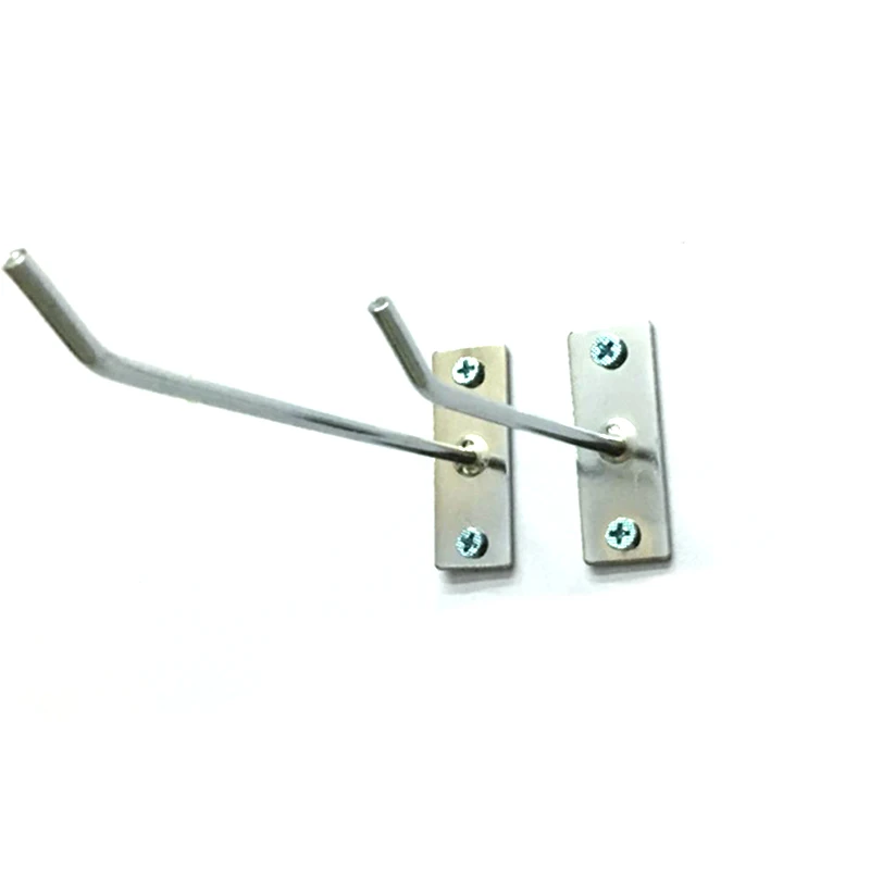 Hole Board Hook Steel Oblique Hanger Hardware Tool Hammer Pliers Wall Mount Storage Rack Garage 5pcs/lot