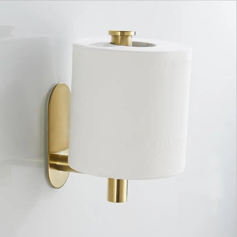 Brushed Gold Toilet Paper Holder wc paper holder Toilet Paper Holder for Bathroom Accessories Accessories 304 Stainless Steel
