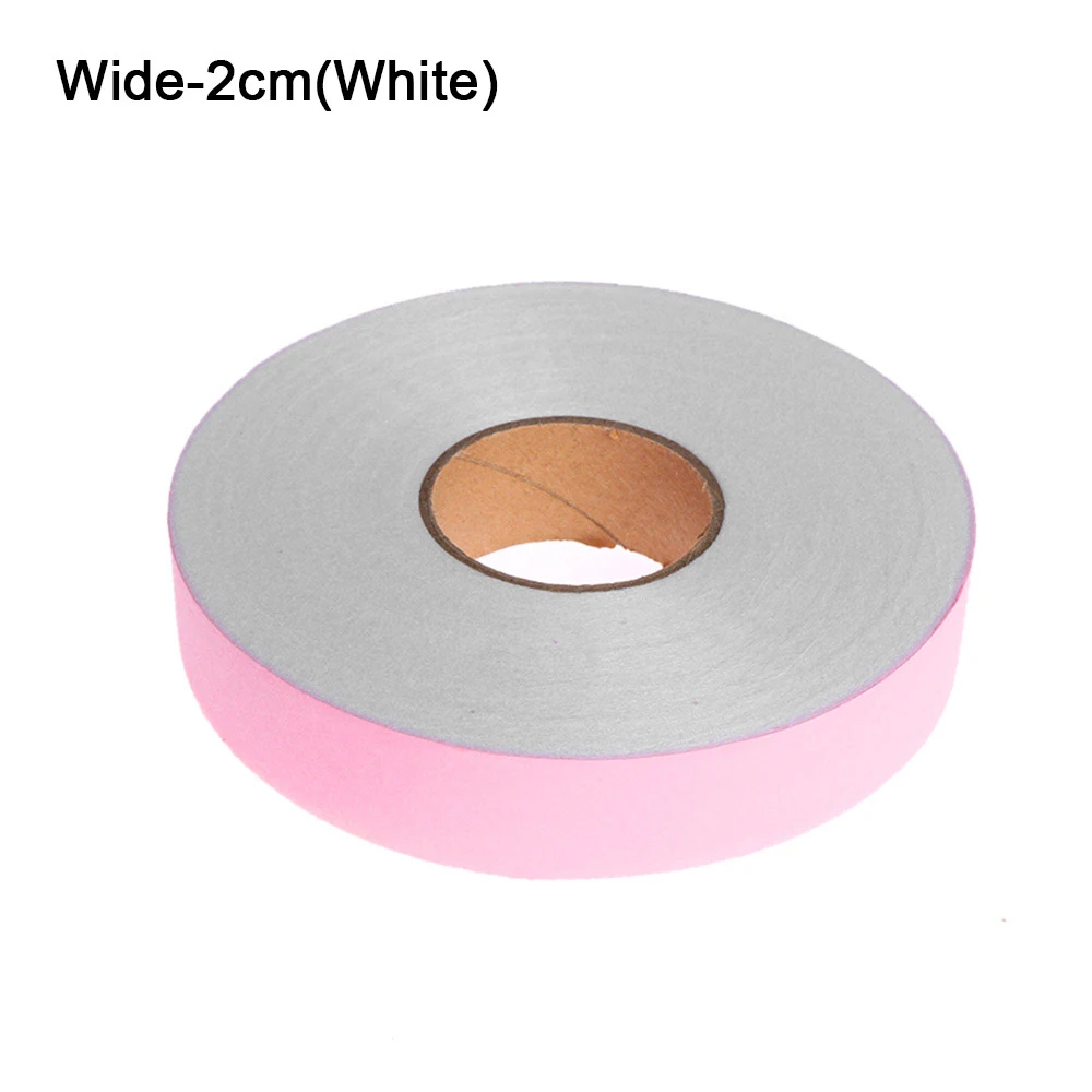 white 2cm 70 ярдов чудо-паутина на подшивке клейкая лента двусторонняя клейкая ткань рулон одежды швейная подвернутая кромка DIY ремесло - Цвет: white 2cm
