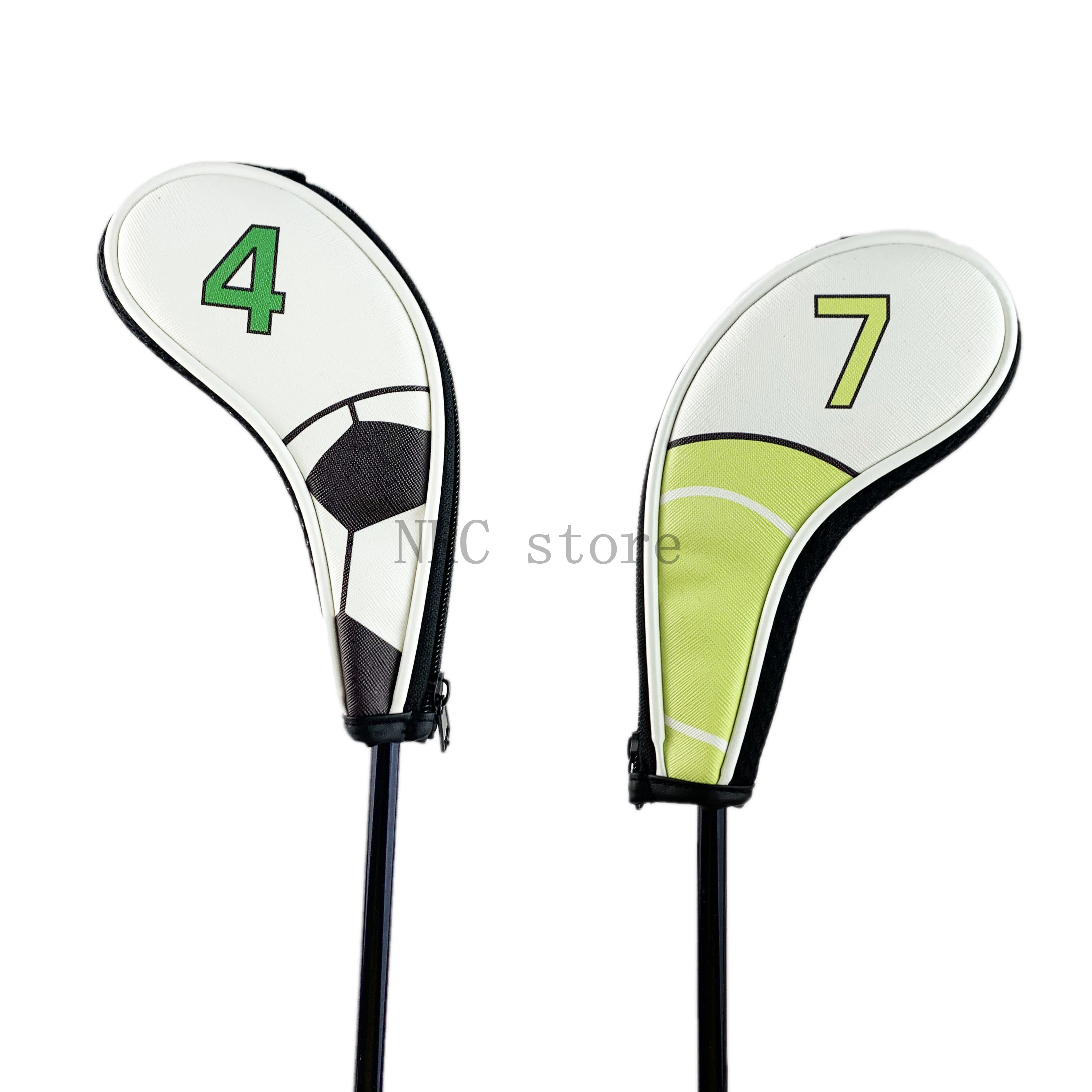 Najtaniej NRC Golf IronHeadcovers 9 sztuk (4,5, 6,7, 8,9, P, S, A) piłka Golf iron Club pokrowiec na główkę Handed Zipper Closure konfigurowalny