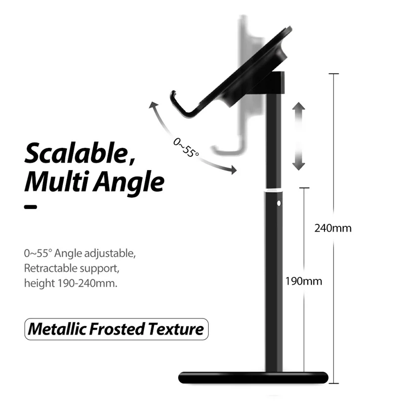 Desktop Mount Phone Tablet Stand For Xiaomi Samsung Huawei iPhone Universal Stand Tablet Holder For