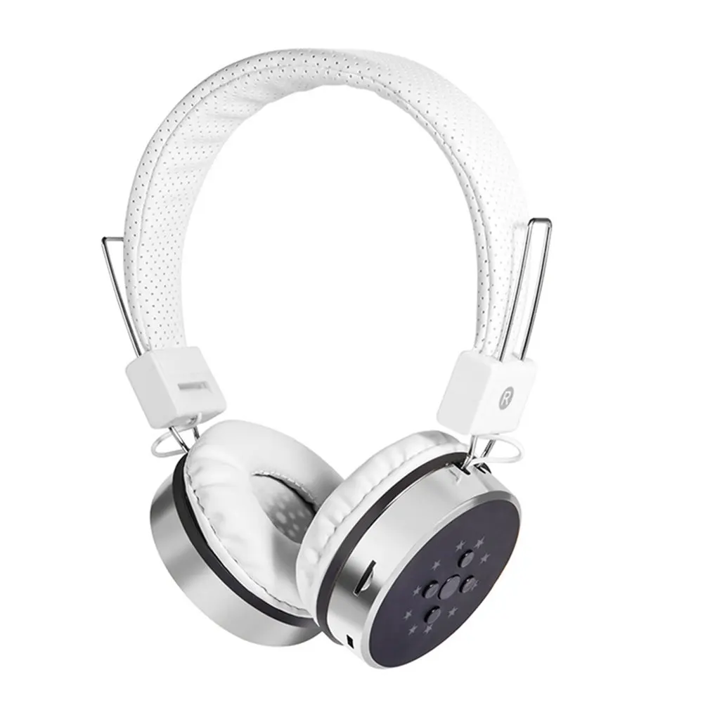 Red P60 беспроводные наушники Bluetooth наушники 24 часа работы 7 цветов светодиодный свет Поддержка TF карты для мобильного телефона PC tv - Цвет: Red