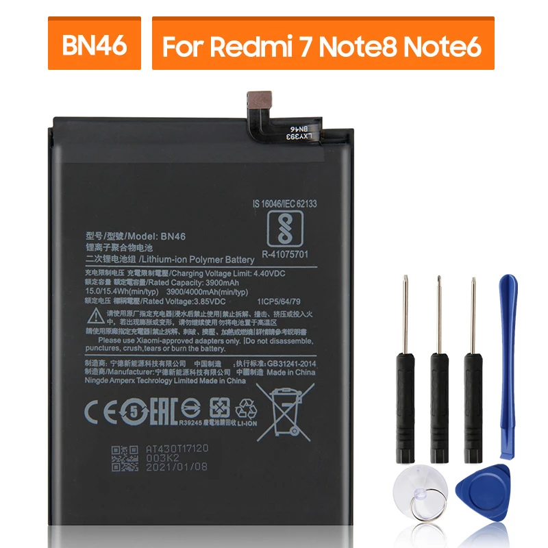 Appeal to be attractive Sow Location Replacement Battery Bn46 For Xiaomi Redmi Note8 Note 8t 8 Redmi 7 Redmi7  Note 6 Note6 Rechargeable Phone Battery 4000mah - Mobile Phone Batteries -  AliExpress