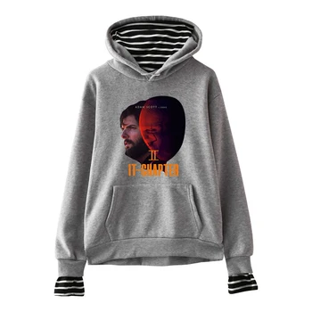 

it-chapter 2 Fake Two Pieces Hoodies Men Women Hot Sale Autumn Fashion Sweatshirts it-chapter 2 Harajuku Hoody Boys casual Coats