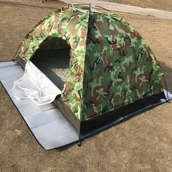 

Ultra Light 2 Person Waterproof Camping Camouflage Tent Single Layer with Round Door for Outdoor Camping Tourism Tent