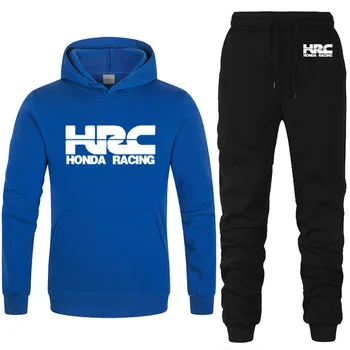 

Hoodies Men HRC race motorcycle Car Logo Printed unisex Sweatshirt Men Hoodie hip hop harajuku Casual Fleece Hoodies Pants SuitT