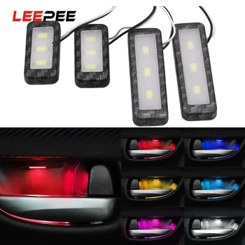 Leepee 1 Set Decoratieve Verlichting Armsteun Interieur Deurklink Verlichting Led Auto Innerlijke Kom Licht Auto Styling Auto Sfeer Lamp Leepee 1 Set Decoratieve Verlichting Armsteun Interieur Deurklink Verlichting Led Auto Innerlijke Kom Licht Auto Styling Auto Sfeer Lamp