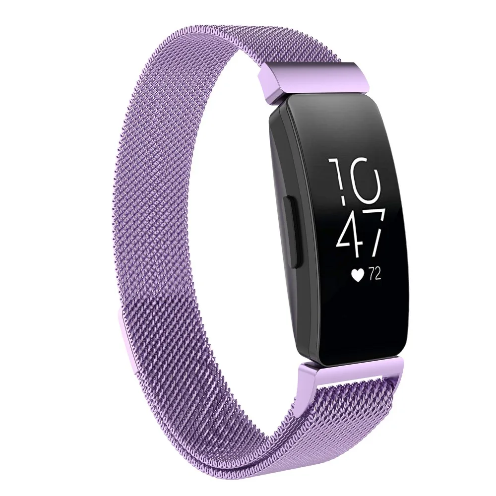 lavender Замена Миланская петля для Fitbit Inspire HR/Ace2 магнитный браслет из нержавеющей стали для Fitbit Inspire - Цвет: lavender