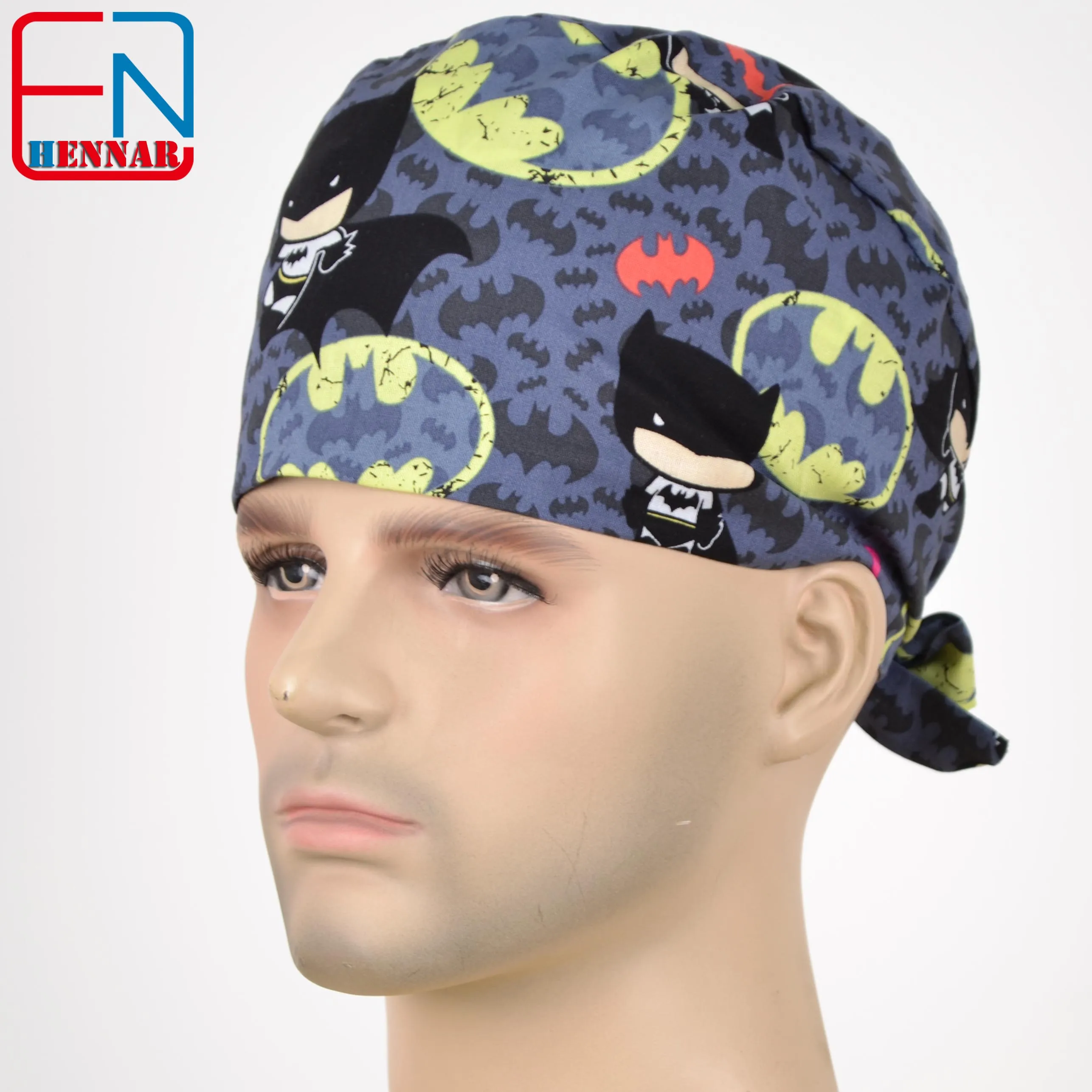 Hennar, Мужская кепка, s маски, хлопок, регулируемые эластичные ленты, хирургическая Кепка, s, медицинская больница, доктор, головной убор, кепка, маска