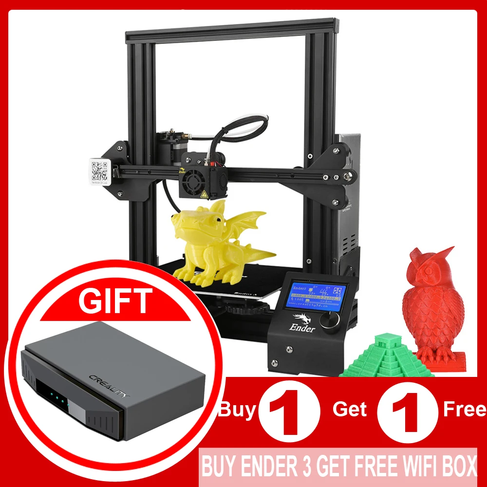 Creality 3D Новый Ender 3 / PRO/Ender V2 DIY принтер drucker impresora самостоятельная сборка 220*220*250 мм