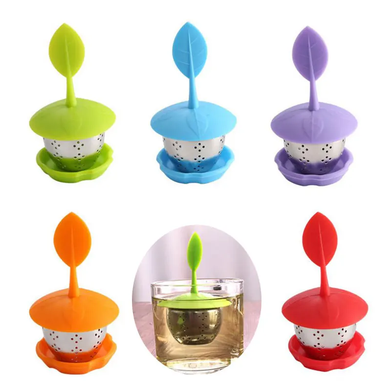 Силиконовый ситечко для заварки чая, фильтр, шар, чай, протекающие листья, подвеска, высокотемпературный инструмент для приготовления воды, 20 шт./лот