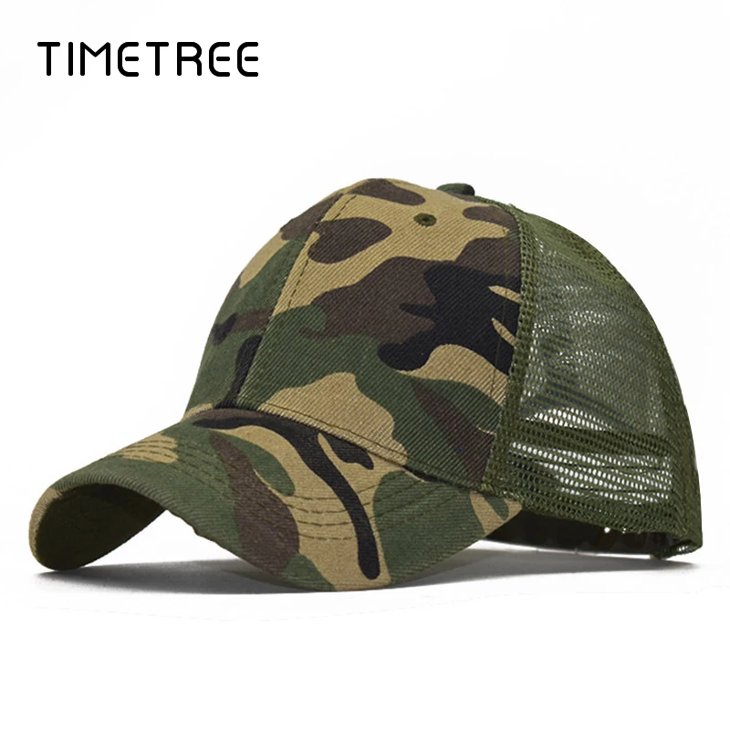 

Vintage Military Style Camouflage Baseball Mesh Caps&Hat Outdoor Sport Snapback Hats Adjustable Camping Baseball Caps gorras hom