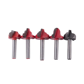 

5Pcs 6Mm Lace Knife Open End Carving Bit 3D Woodworking Insert Router Bit Cnc Wood Cutter