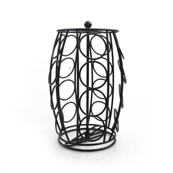 

2020 New Simple 26 x 15 x 15cm Rotating Capsule Storage Rack Coffee Capsule Pods Holder For 20Pcs Capsules Home Kitchen Supplies