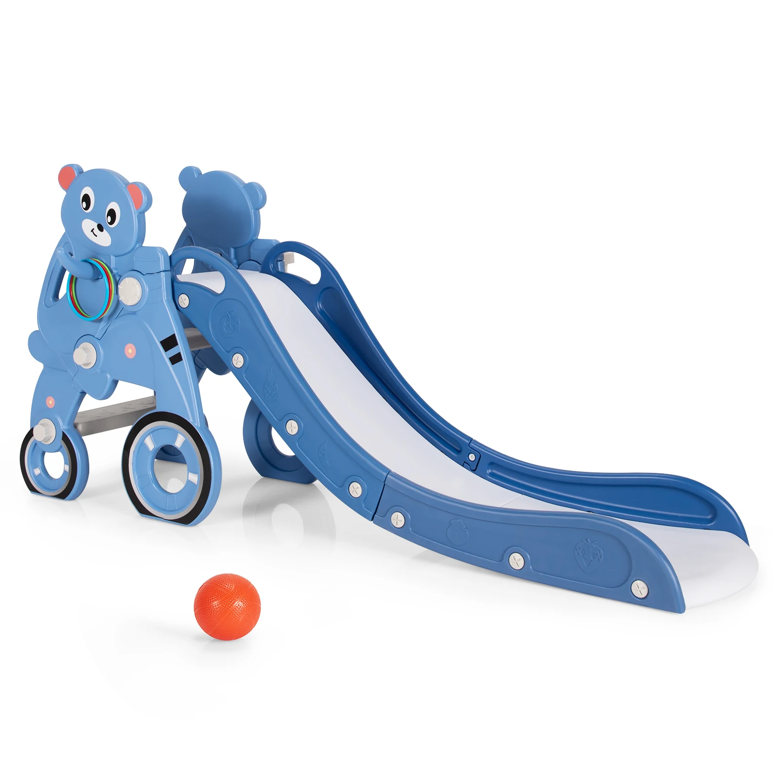 Babyjoy 4 In 1 Foldable Baby Slide Toddler Climber Slide Playset W