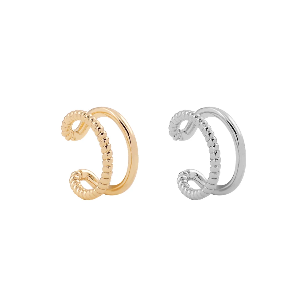 Punk Gold Plated Ear Cuff Cartilage Ear Clip for Women No Pierced C Shape Geometric Small Earcuff Wrap Earcuff Clips Jewelry