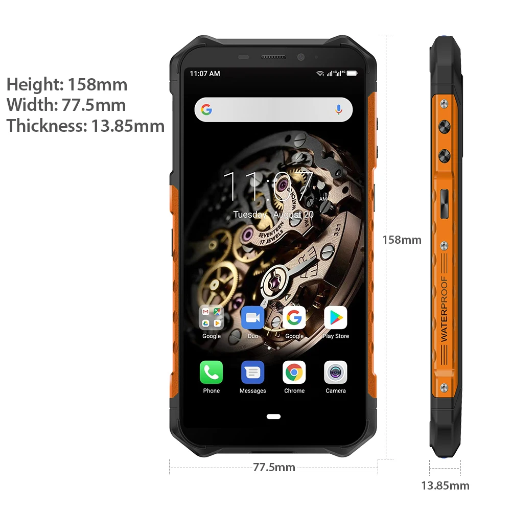 Защищенный смартфон Ulefone Armor X3 на базе Android 9.0 IP68 экран 5 дюйма 2 ГБ 32 5000 мАч 3G сотовый
