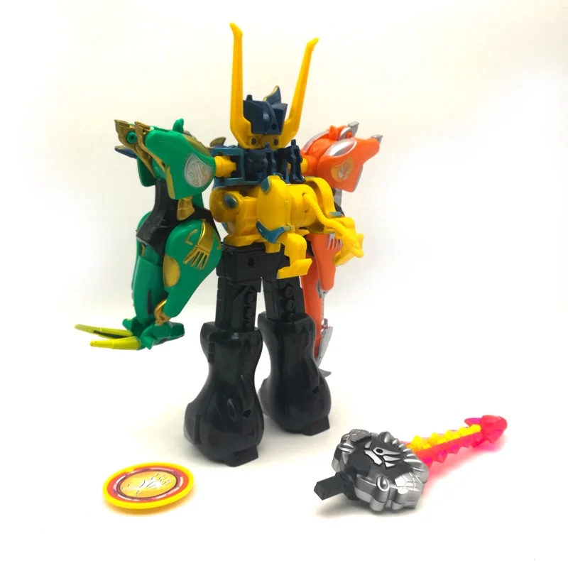 Деформационная игрушка 5 в 1 динозавр Ranger Megazord Собранный робот фигурки детей