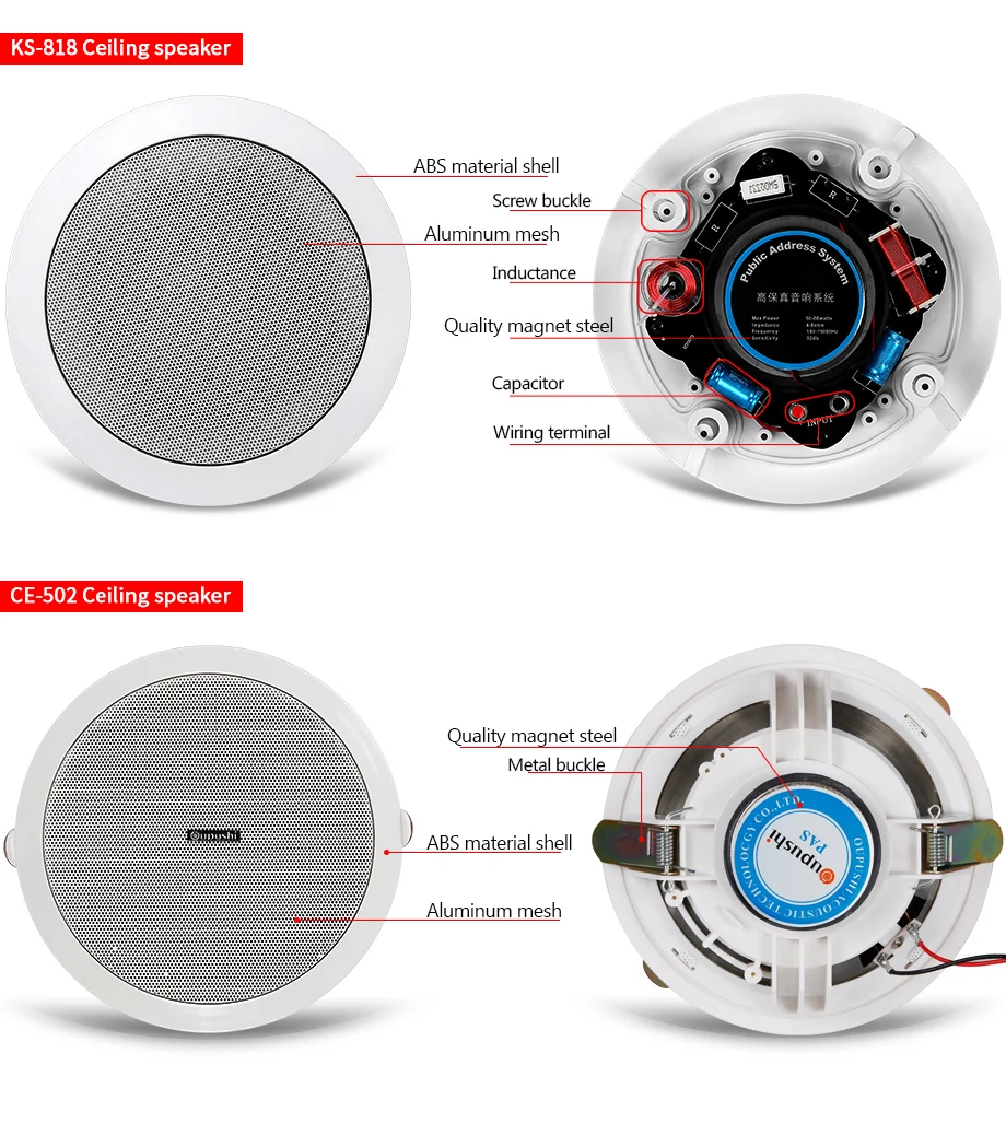 Стерео звуковой плеер умный дом фоновая музыкальная система Bluetooth в настенный усилитель с потолочным динамиком