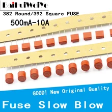 Purificateur d'eau ordinaire, fusible 382 rond 392 carré T500mA T1A 2A 2.5A T3.15A en plastique T2A LCD TV Power Board, 20 pièces/lot
