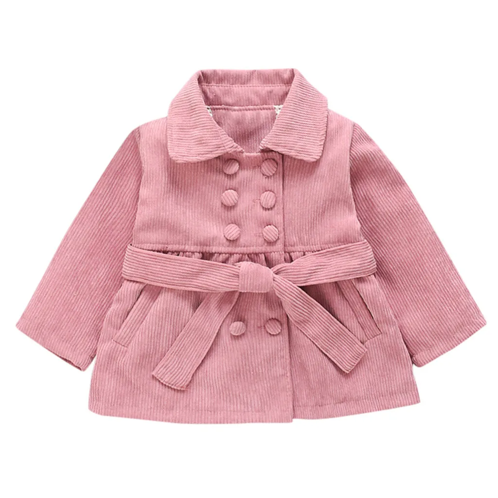 Зимняя куртка для маленьких девочек теплая куртка с длинными рукавами плотная однобортная верхняя одежда для маленьких девочек детская одежда для девочек