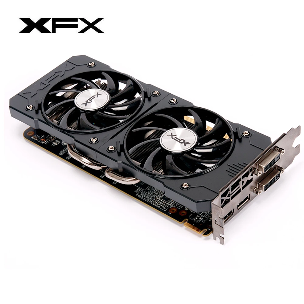 best video card for gaming pc XFX Radeon R7 200 2GB Graphics Cards GDDR3 128bit Gaming Video Card DirectX 12 Desktop Computer GPU DVI-D/HDMI/DP(R7 240/R9 390) external graphics card for pc