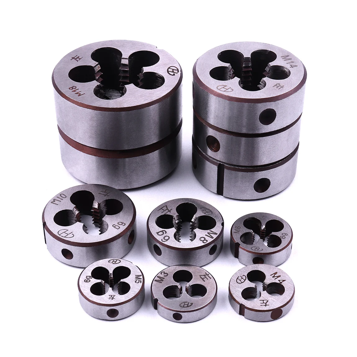 

1pc M3-M20 Mini Round Metric Dies Threading Tools High Hardness Alloy Steel durable Metric Left Die Tap Accessories