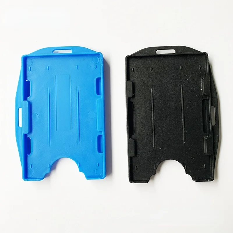 

PP Plastic Staff Employee's Card Cover Sleeve ID Tag Name Badge Holder Pass Bus Card Protective Case Office Badge Holder Reel