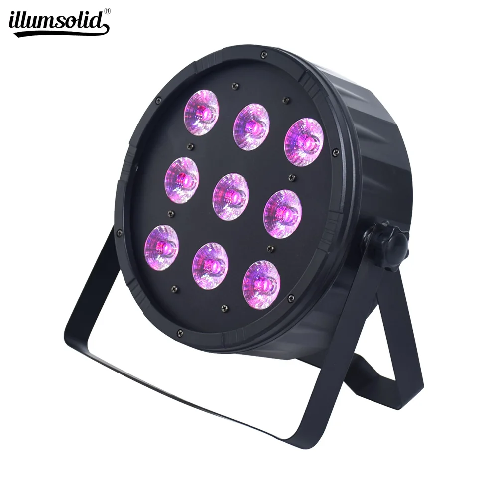 

9x12w DMX512 Wash-Light Par Disco DJ Color-Mixing RGBW Flat KTV LED
