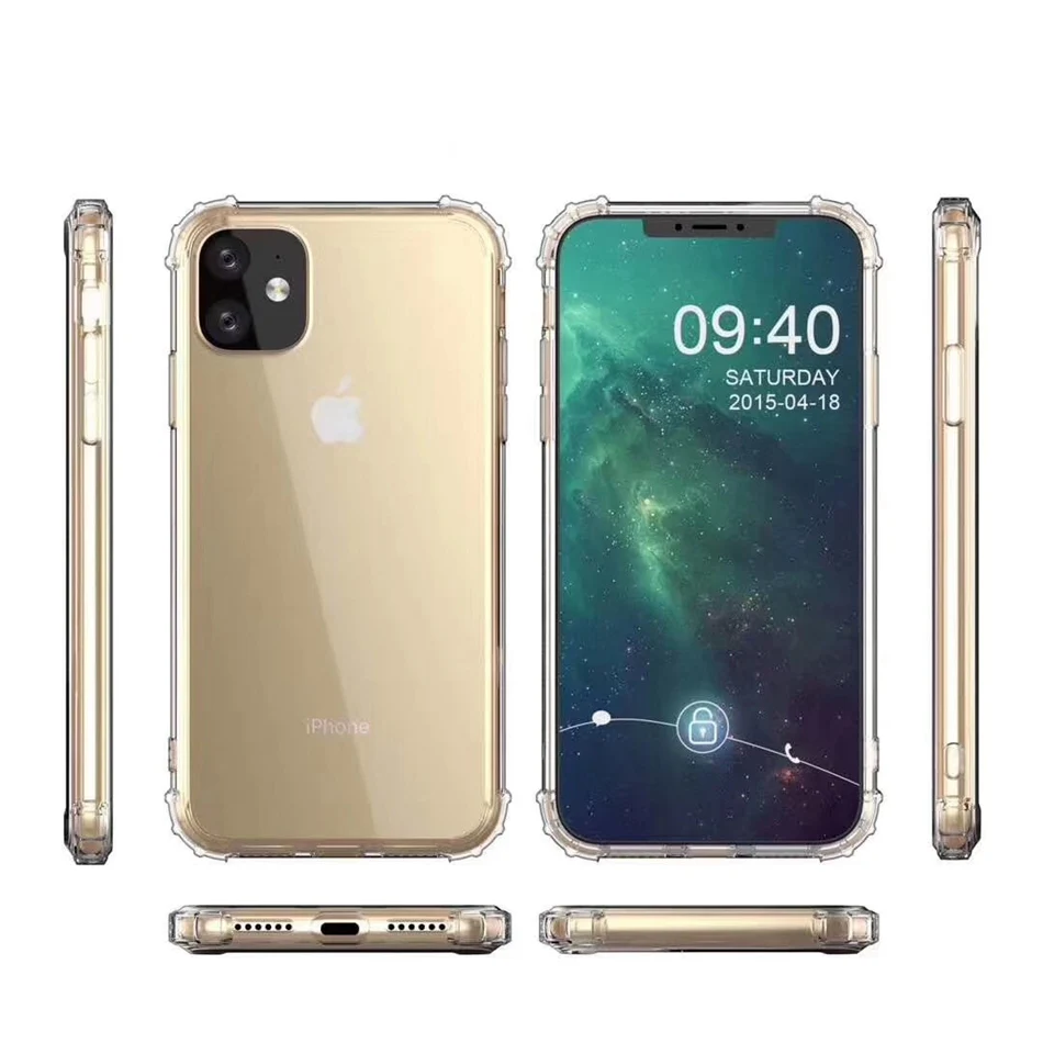 

For iPhone XR 11 Pro X XS Max Case Luxury Transparent Shockproof Cover For iPhone 7 6 6s 8 Plus Soft Silicone TPU Case Coque