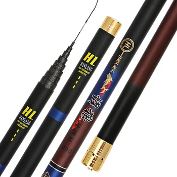 

High Quality Super Light Hard 8/9/10/11/12/13/14/15m Telescopic Fishing Rod Carbon Fiber Hand Pole for Carp Fishing X434