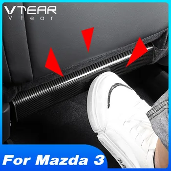 

Vtear For Mazda 3 Axela 2017-2020 Accessories Car Seat Anti-Kick Pad Mat Carbon Protection Pedal Cover Interior Mouldings